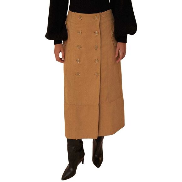 FARM Rio Dresses & Skirts - Farm Rio Womens  Midi Skirt, Brown